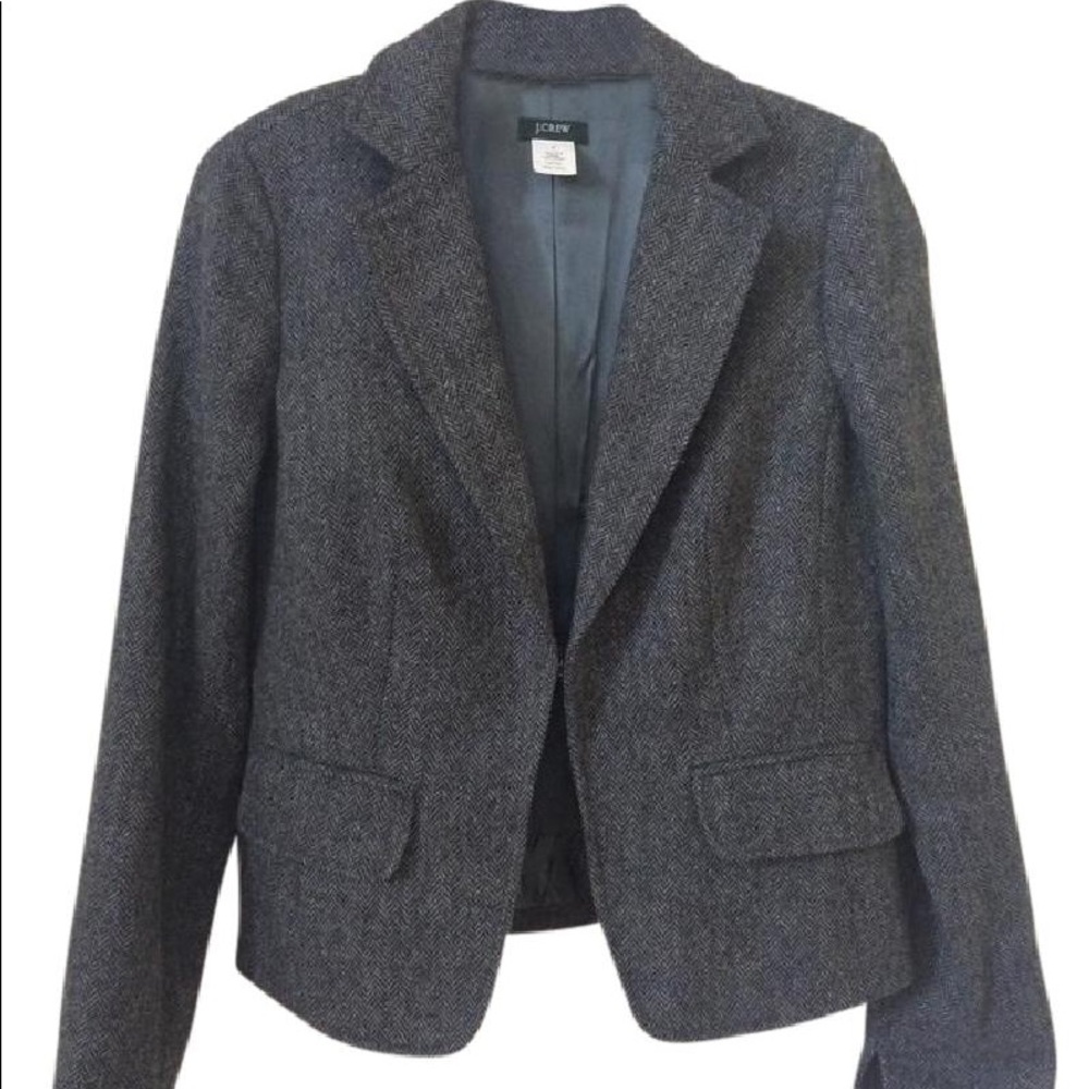 J.Crew wool herringbone blazer, size 0